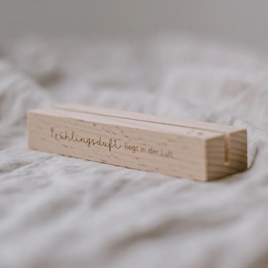 Eulenschnitt Karten- und Blumenhalter Frühling