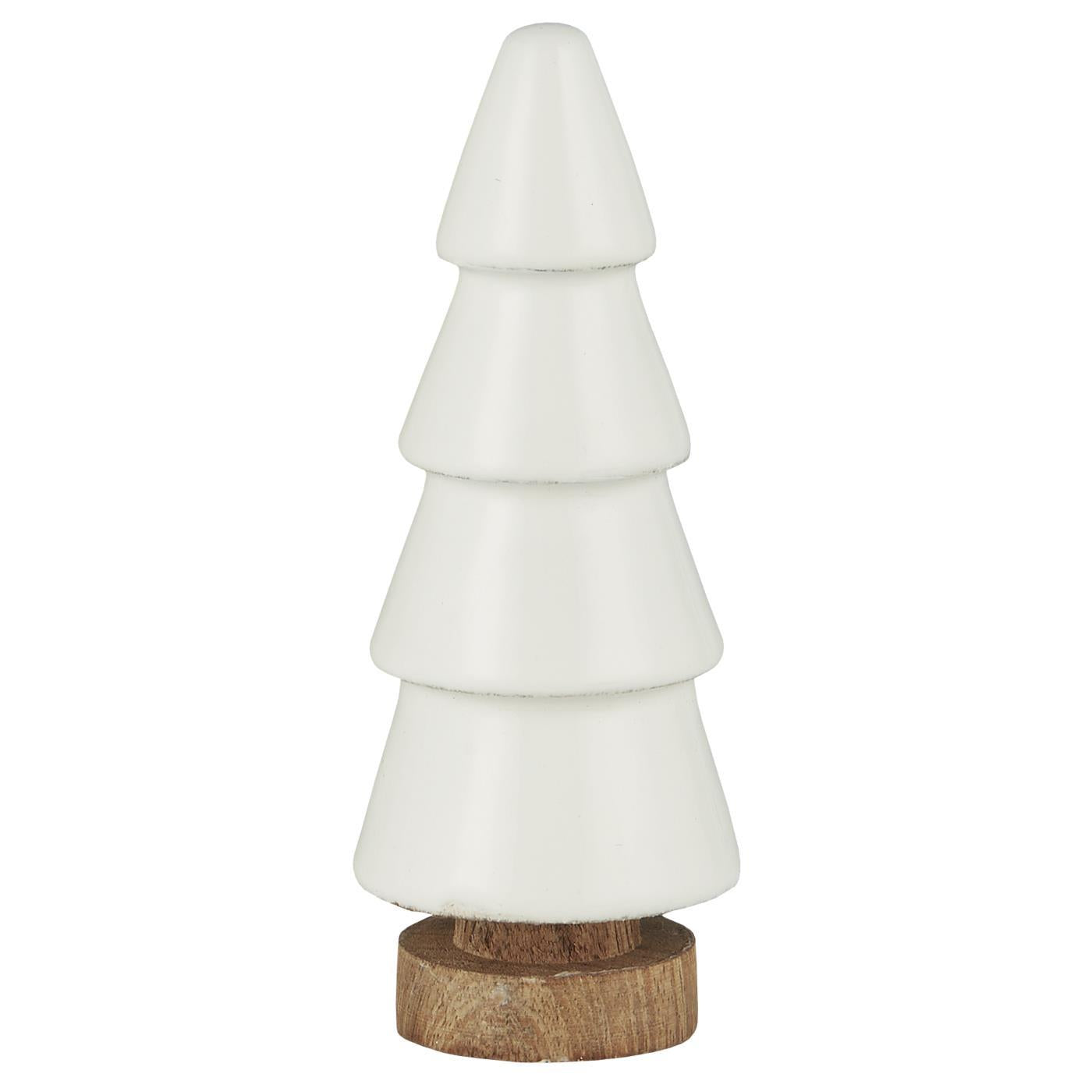 IB LAURSEN Tannenbaum stehend weiss emaillebemalt