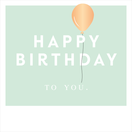 Postkarte "Happy Birthday to you"
