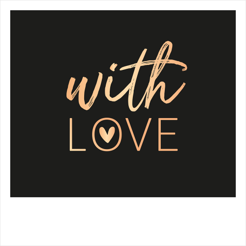 Postkarte " with love"