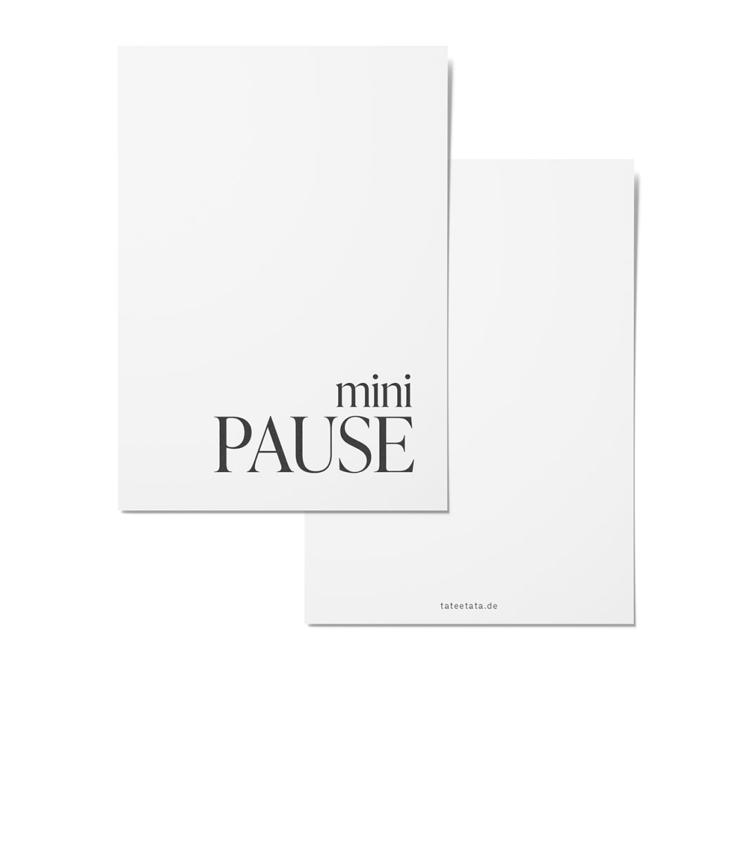 TATEETATA Postkarte "mini Pause"