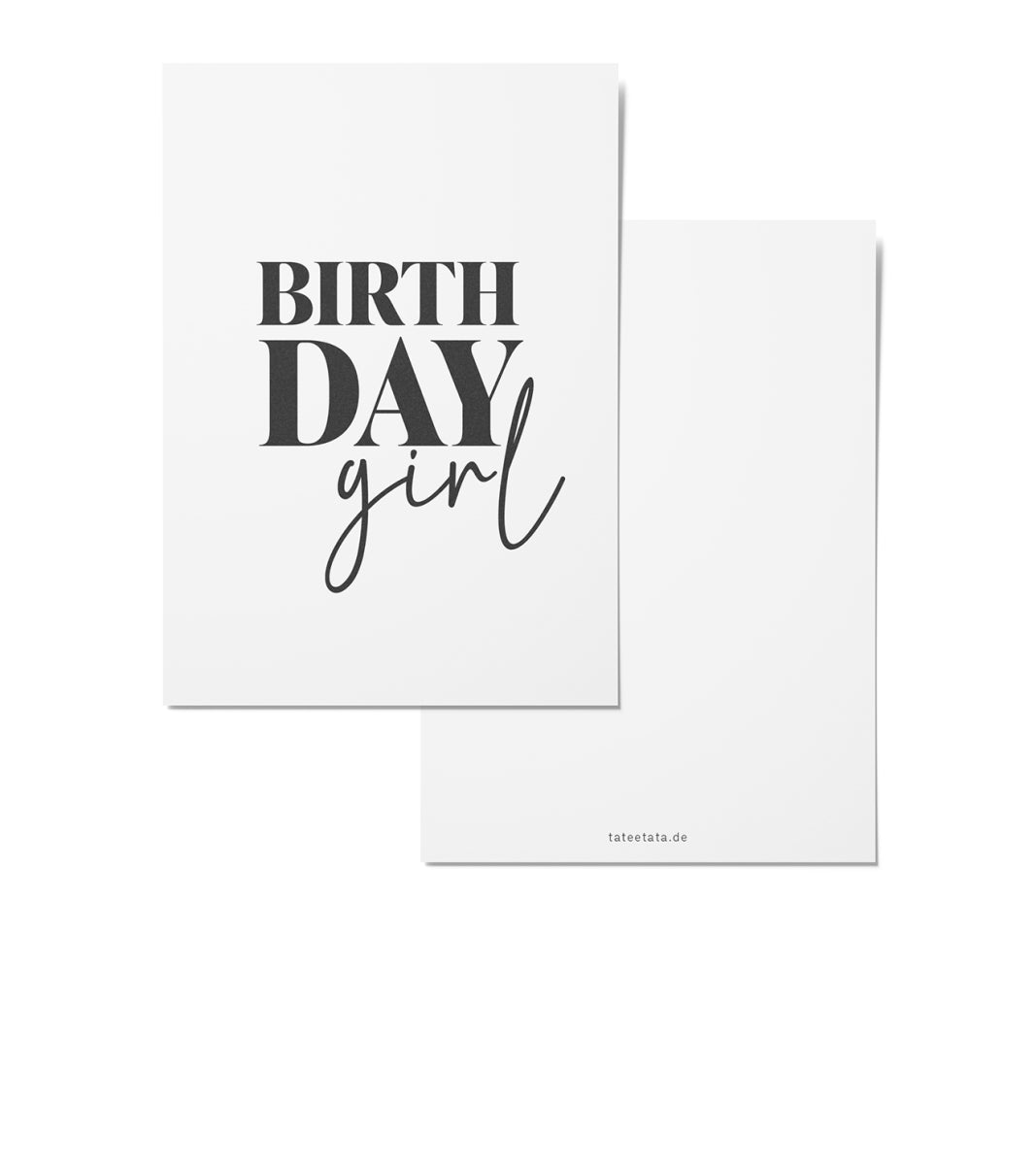 TATEETATA Postkarte "Birthday girl"