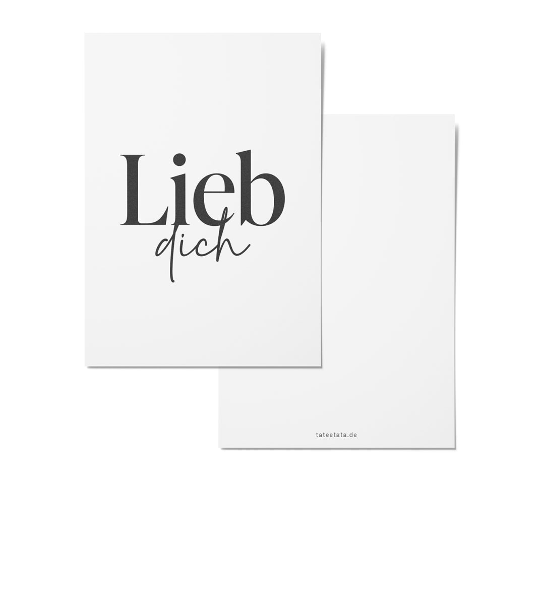 TATEETATA Postkaret "Lieb dich"