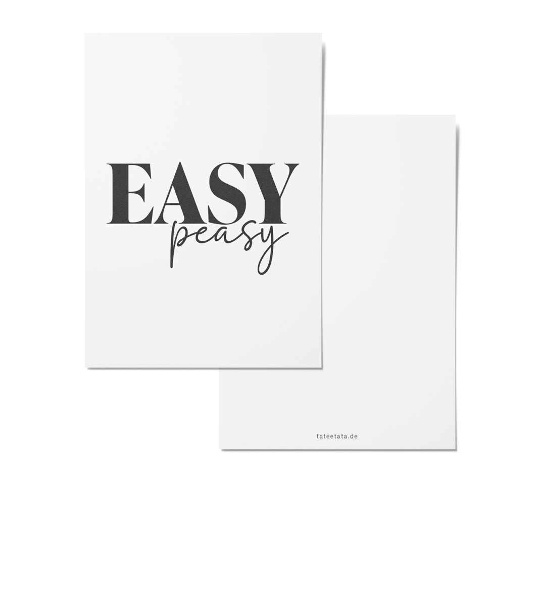 TATEETATA Postkarte "Easy Peasy"