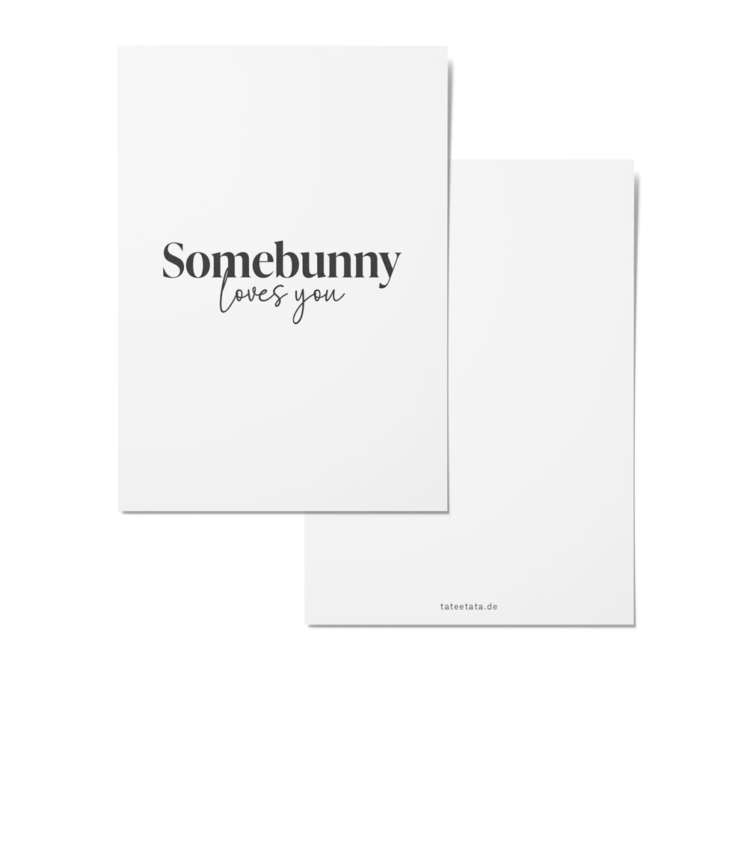 TATEETATA Postkarte "Somebunny loves you"