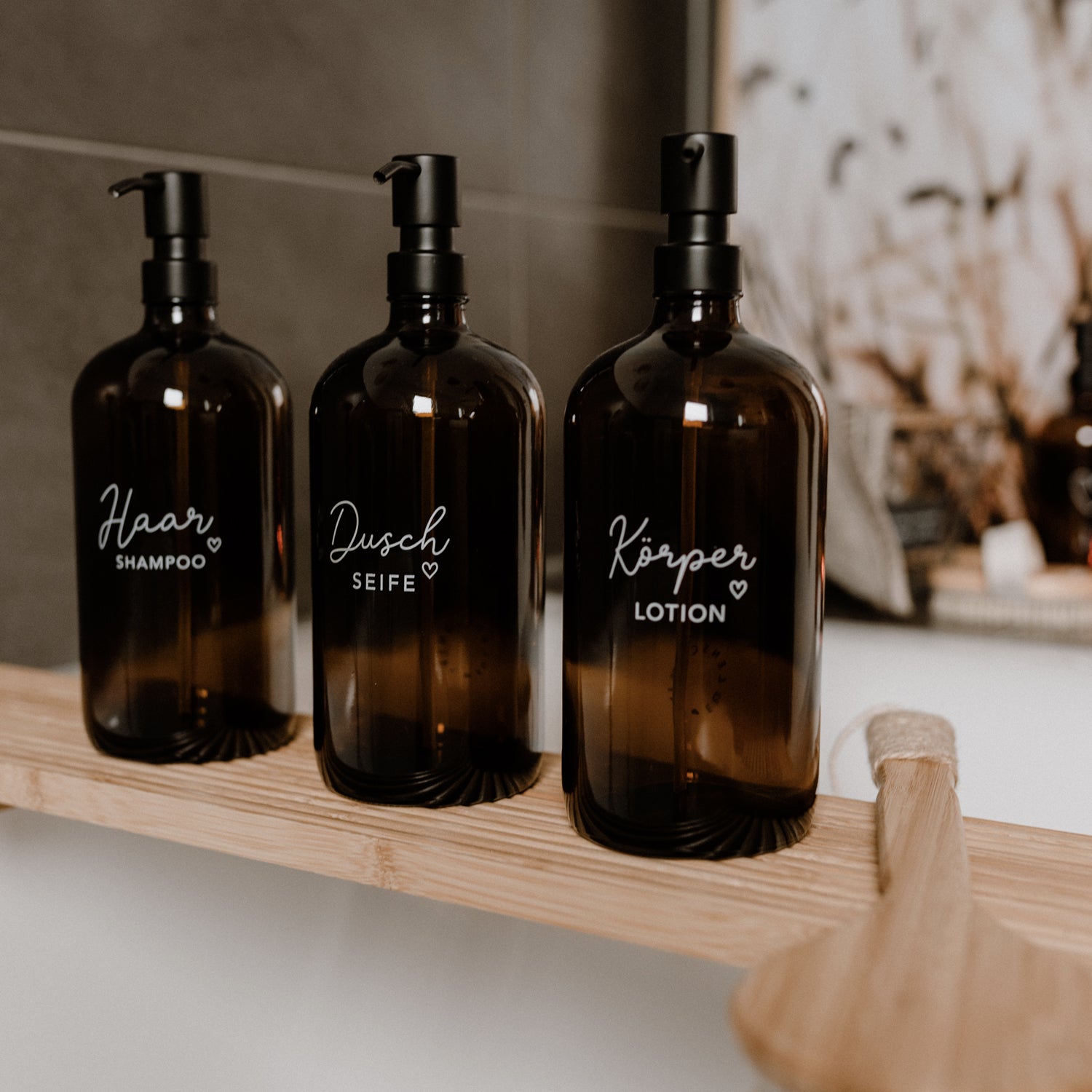 EULENSCHNITT Seifenspender "Haarshampoo"