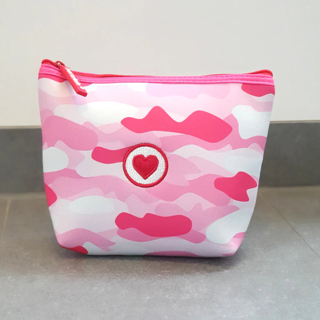 HERZLEIN Täschchen Neopren in Camouflage pink DIVERSE GRÖSSEN