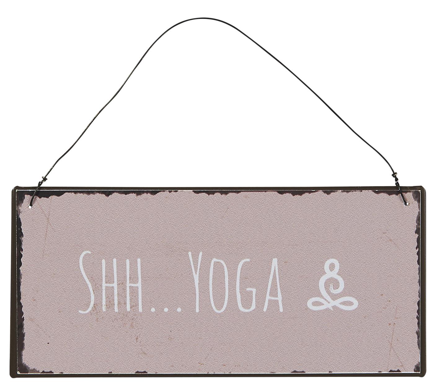 IB LAURSEN Metallschild "Shh Yoga"