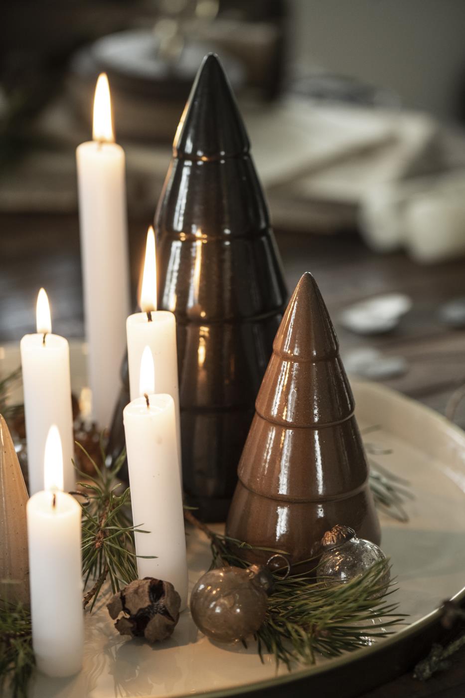 IB LAURSEN Tannenbaum stehend breite Rillen länglich (braun)
