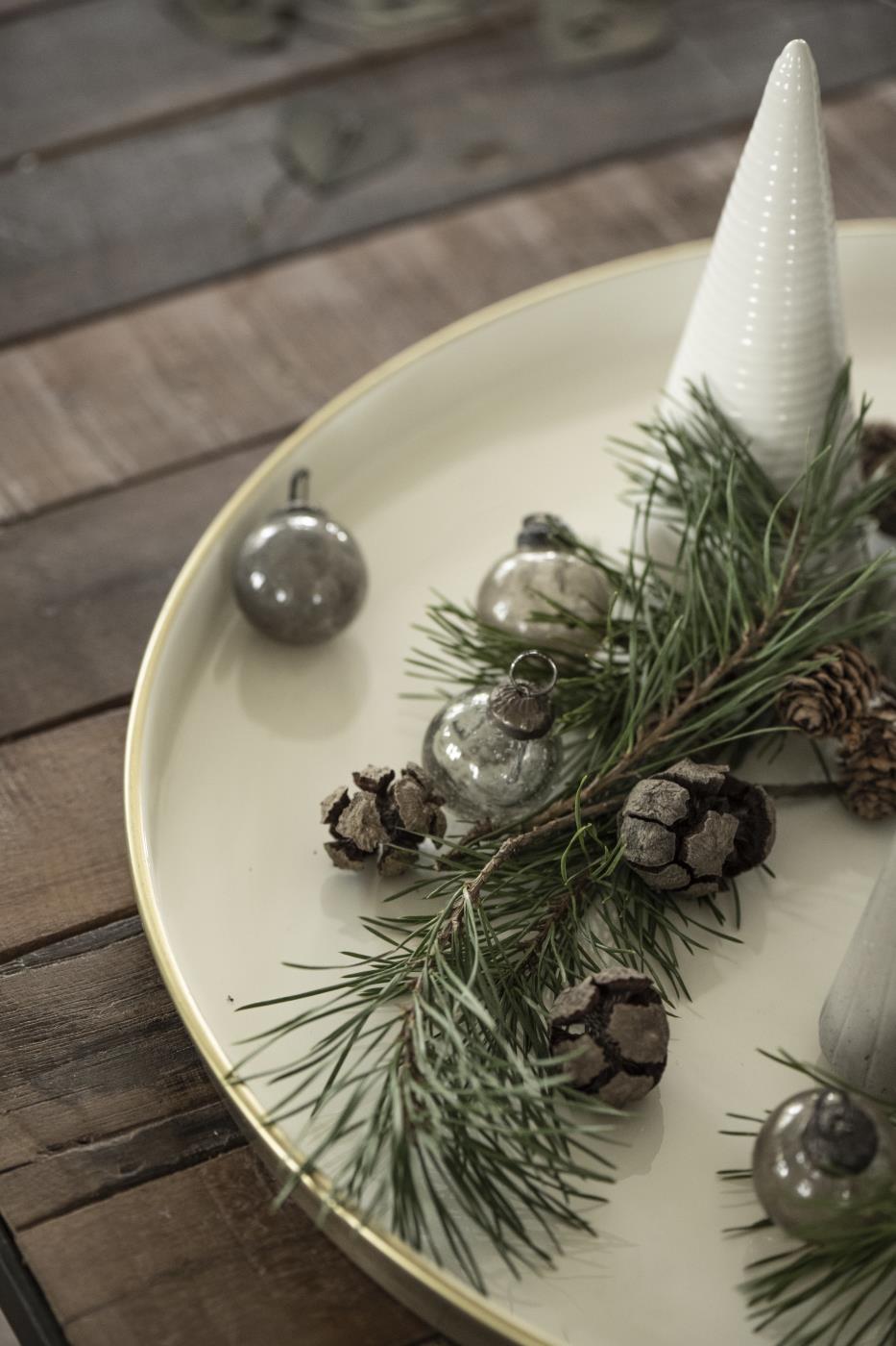 IB LAURSEN Tablett butter cream rund