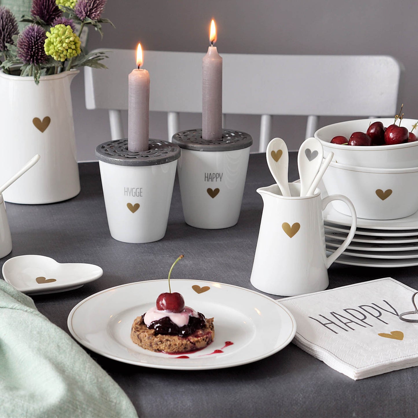 KRASILNIKOFF Heart Tray "Star" (Herztellerchen mit goldenem Stern)