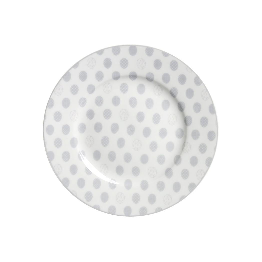 KRASILNIKOFF Dessertteller "Ostereier" / dessert plate "easter eggs all over"