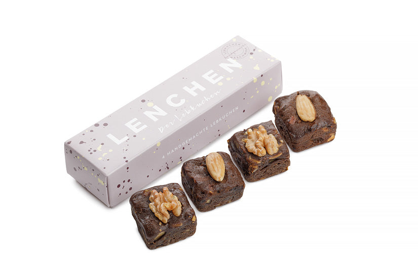 LENCHEN Lebkuchen 4er Box Sprenkel