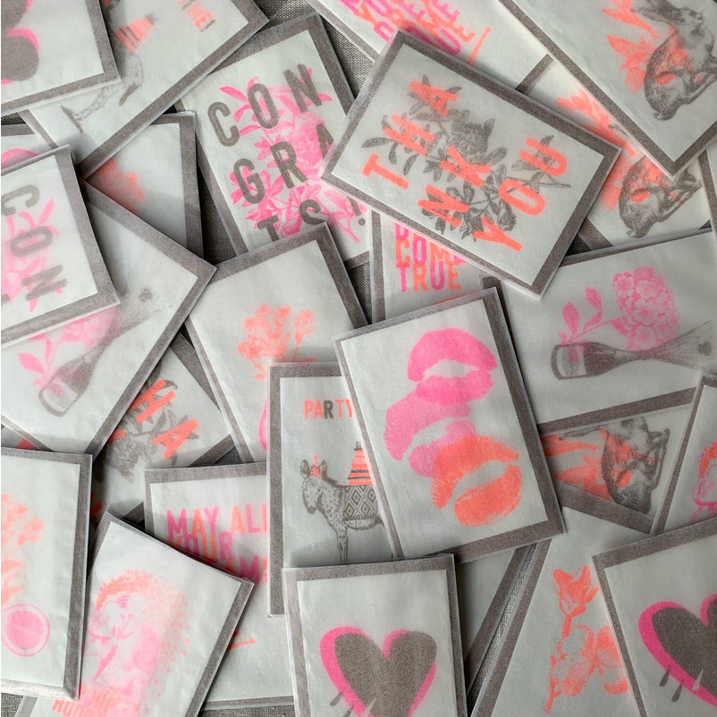 HUNGRY PAPER Minikarte "Kisses"
