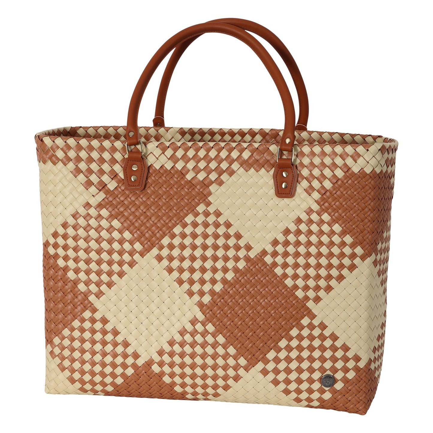 HANDED BY Avenue sienna Shopper Gr XL mit Kunstledergriffen