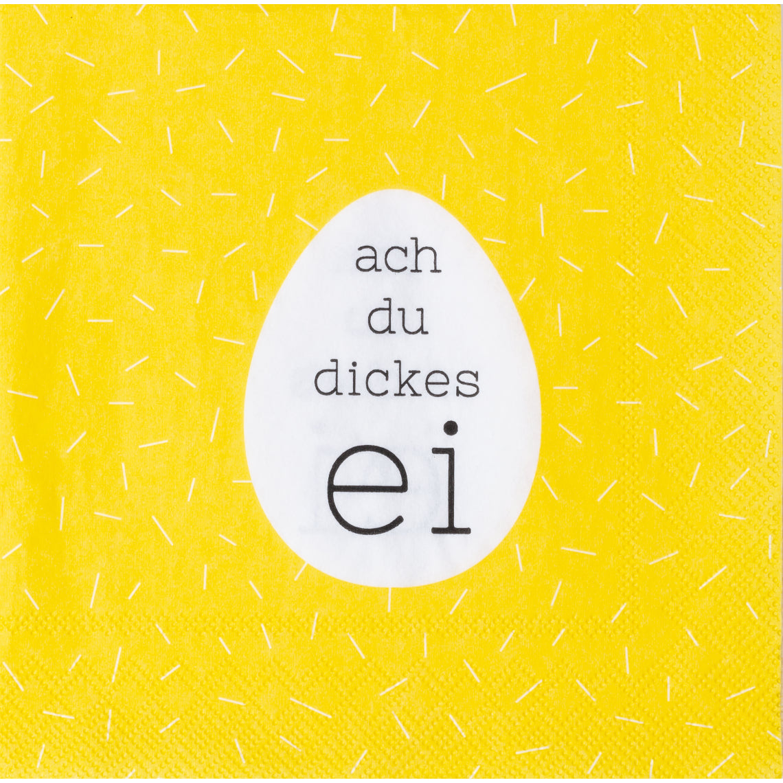 RÄDER Ostern Cocktailserviette "Ach du dickes Ei"