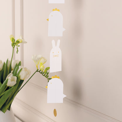 RÄDER Ostern Papierkette Hase und Huhn