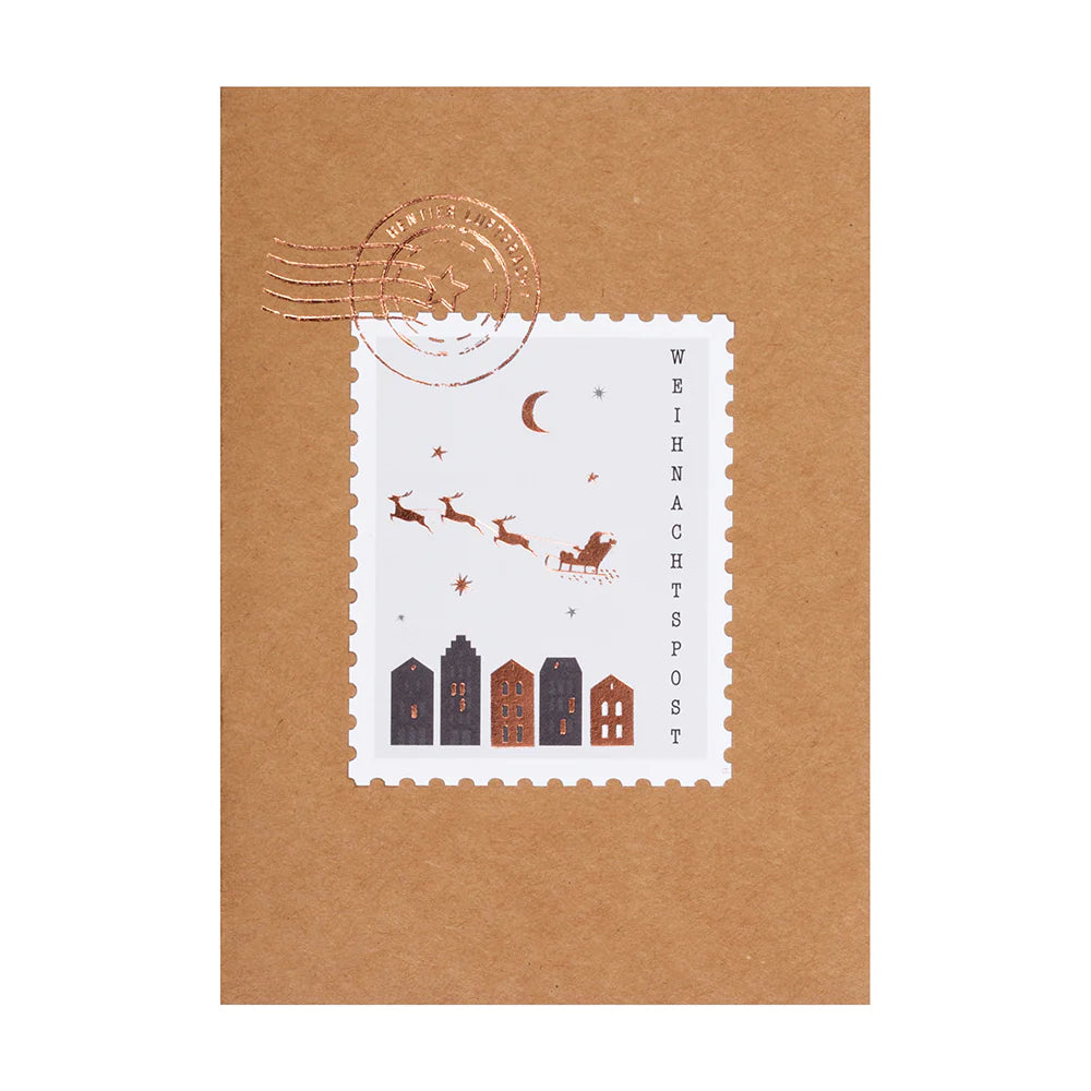 RÄDER Briefmarkenkarte Weihnachtspost