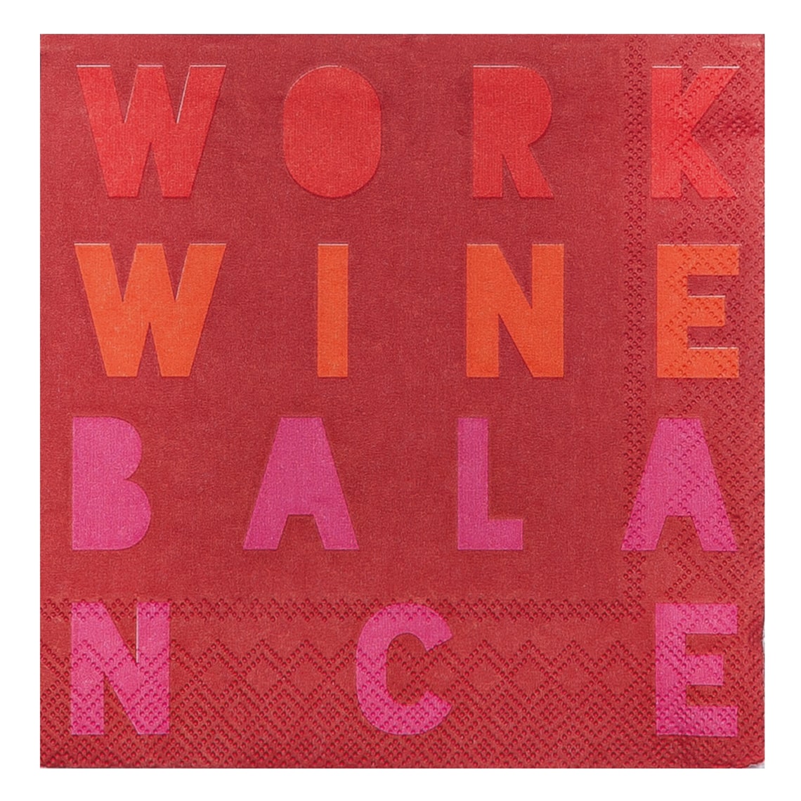 RÄDER Cocktailserviette "Work Wine Balance"