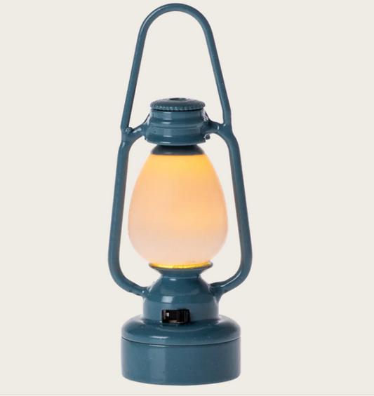 MAILEG Vintage Laterne, Maus, blau