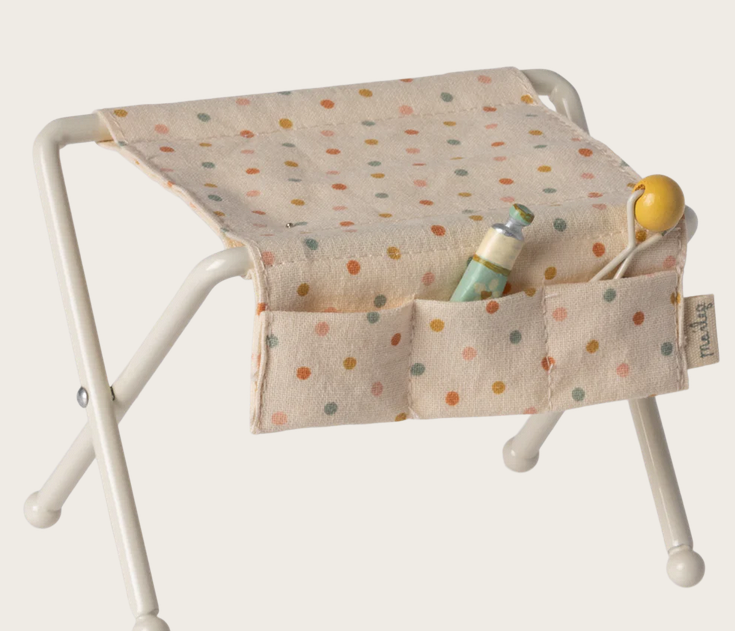 MAILEG Wickeltisch, Babymaus - weiß