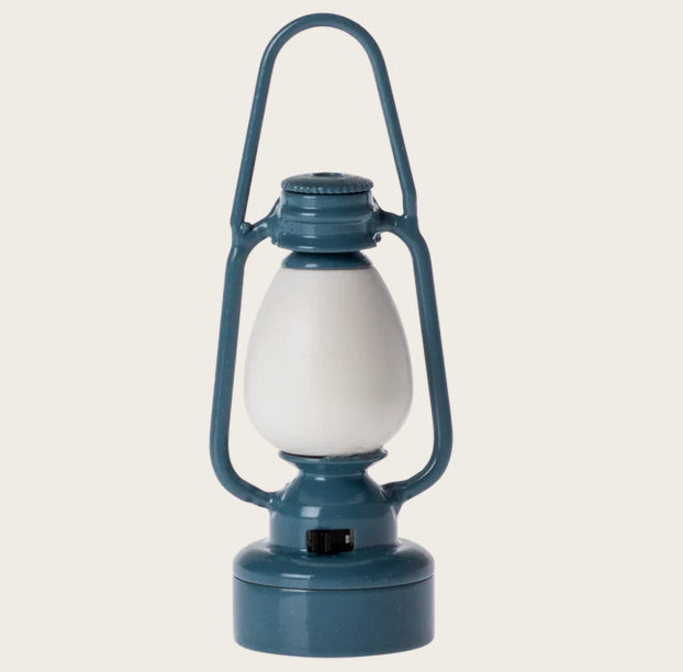 MAILEG Vintage Laterne, Maus, blau