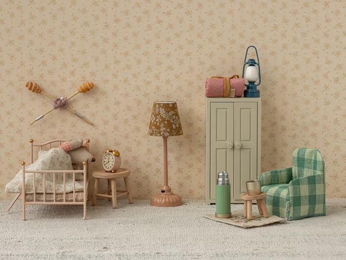 MAILEG Vintage Laterne, Maus, blau