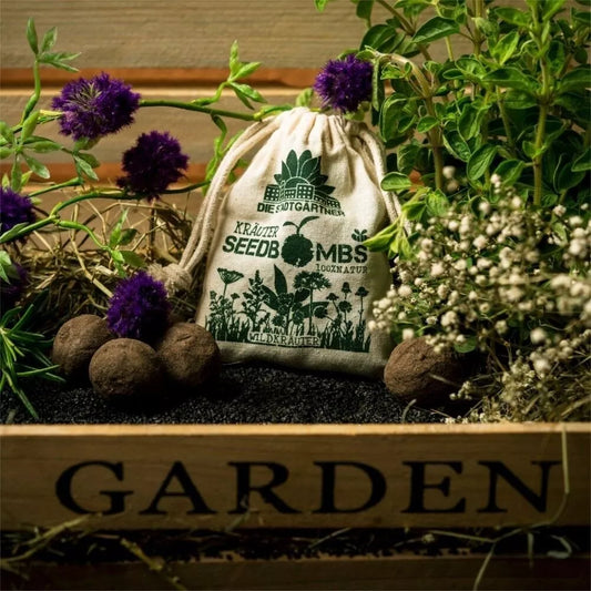 DIE STADTGÄRTNER Samenbomben-Jutebeutel-Wildkräuter