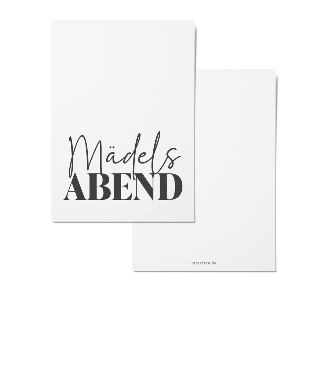 TATEETATA Postkarte "Mädelsabend"