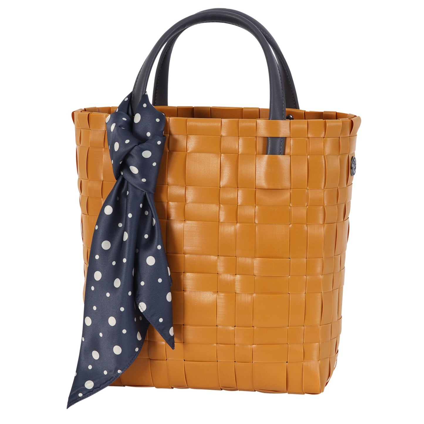 HANDED BY "Bliss" handbag with PU handles, inner pocket and scarf / Minihandtasche  mit Kunstledergriffen, Innentasche und Tuch