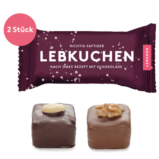 LENCHEN 2er Lebkuchen ToGo "Schoko"