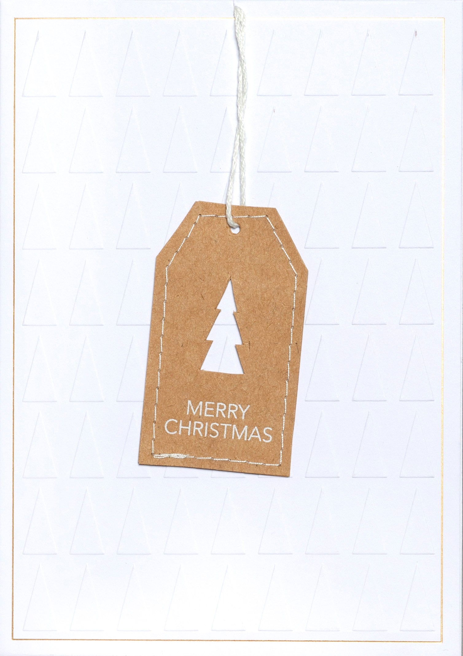 RÄDER genähte Weihnachtskarte "Merry Christmas"