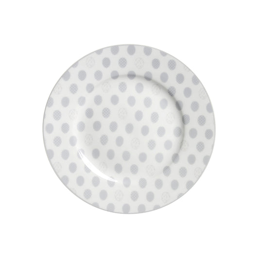 KRASILNIKOFF Dessertteller "Ostereier" / dessert plate "easter eggs all over"