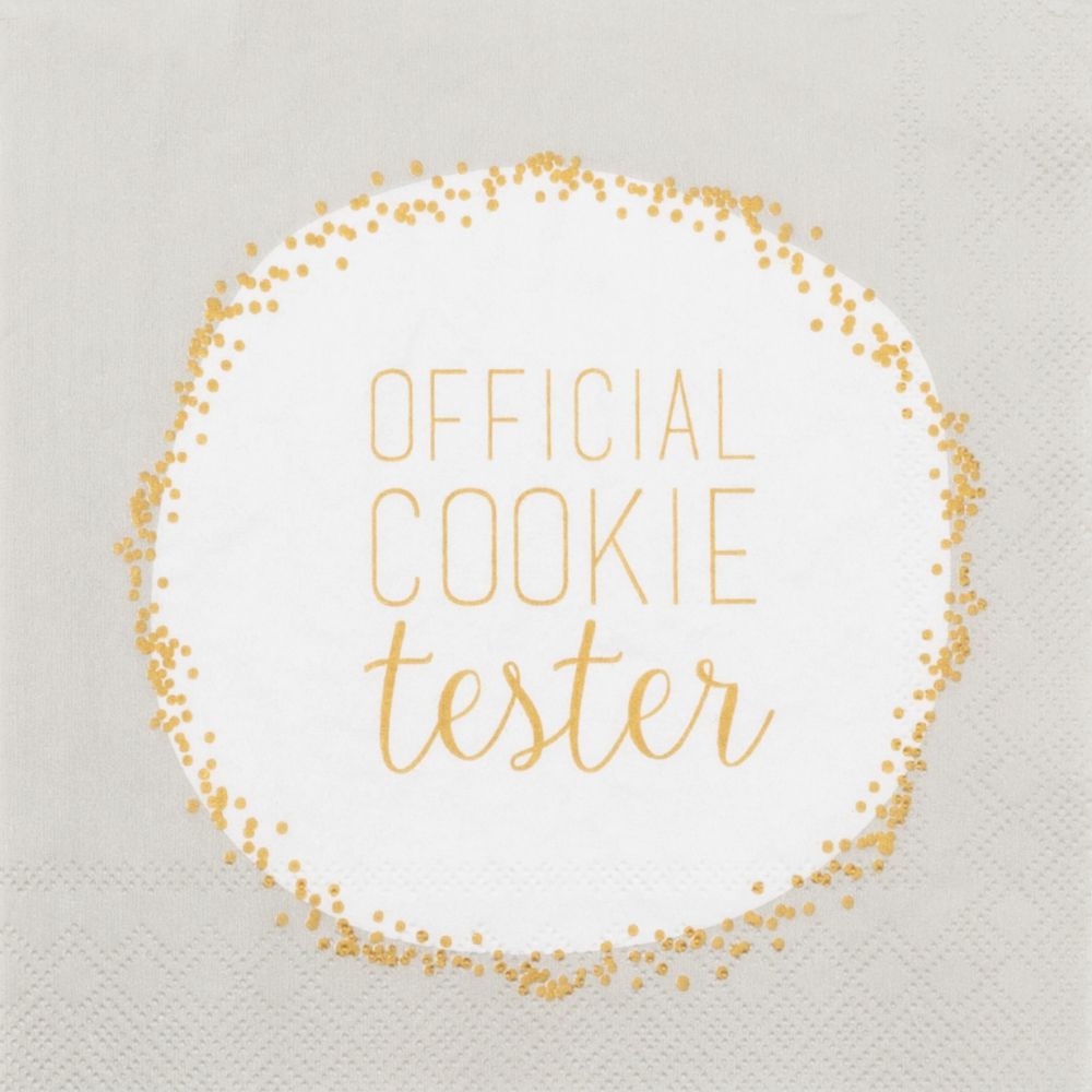 RÄDER Cocktailserviette "official cookie tester"
