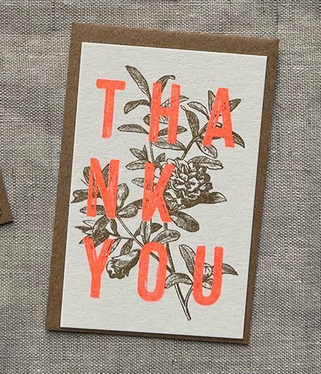 HUNGRY PAPER Minikarte "Thank you"