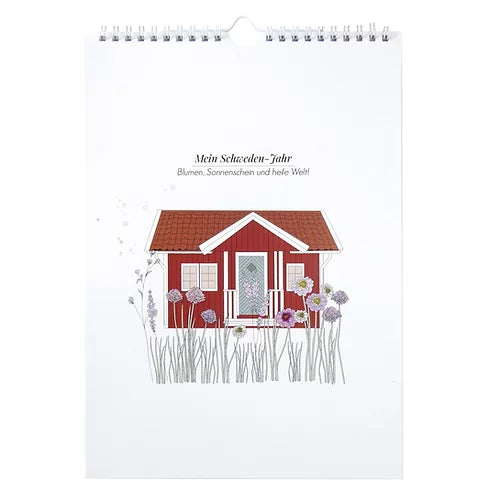 VERBLÜHMEINNICHT Jahreskalender "Mein Schwedenjahr-Blumen, Sonnenschein und heile Welt!"