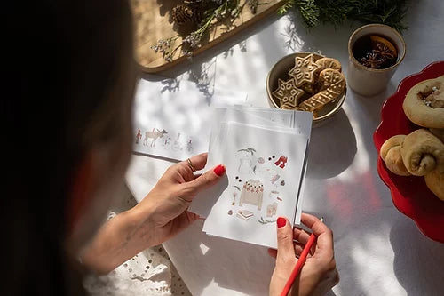 VERBLÜHMEINNICHT Postkarte "Kuschelige Weihnachtszeit"