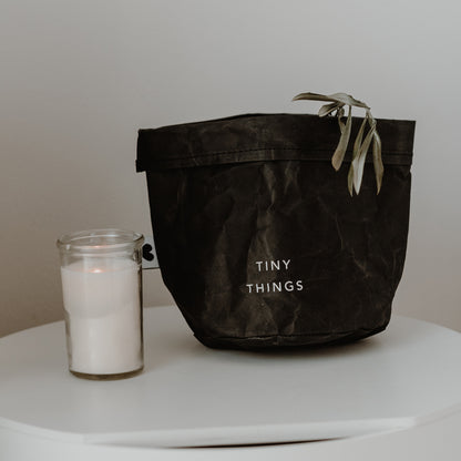 EULENSCHNITT Paperbag "Lovely & Tiny" , schwarz